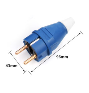 Abmessungen des wasserdichten Außensteckers PHLTD IP54 nach europäischem Standard