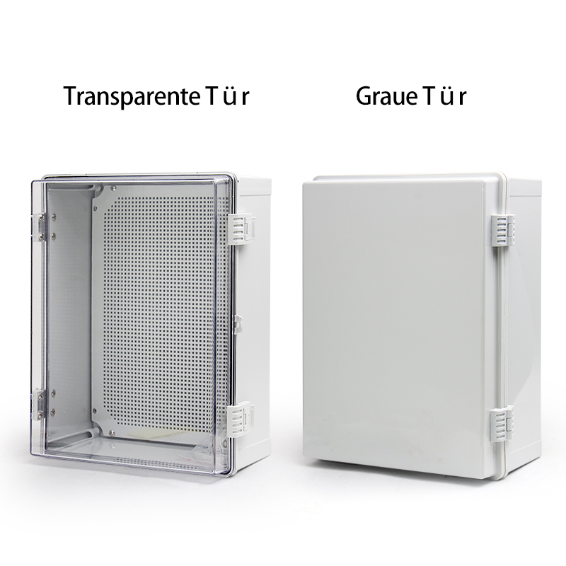 PHLTD wasserdichter Außenverteilerkasten mit Fundamentkasten und Kunststoffschnalle, erhältlich in Grau oder Transparent
