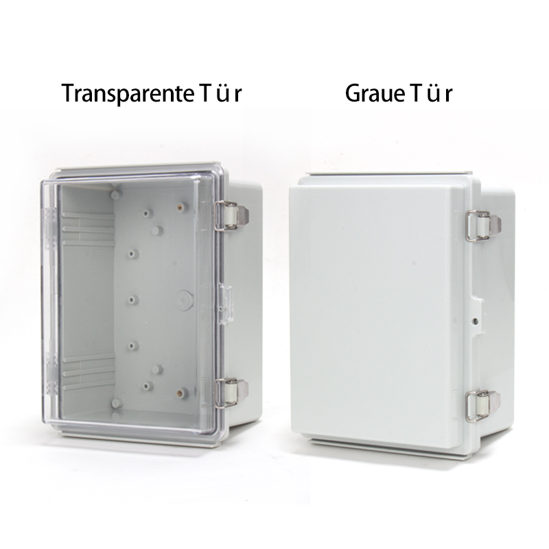 PHLTD wasserdichte Verteilerbox mit Edelstahlschnalle und transparentem Deckel, für Außenüberwachung