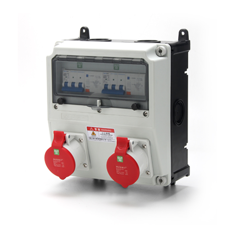 PHLTD Industrie-Verteilungsbox mit 5P 32A und 5P 16A Steckdosen, FI-Schutz