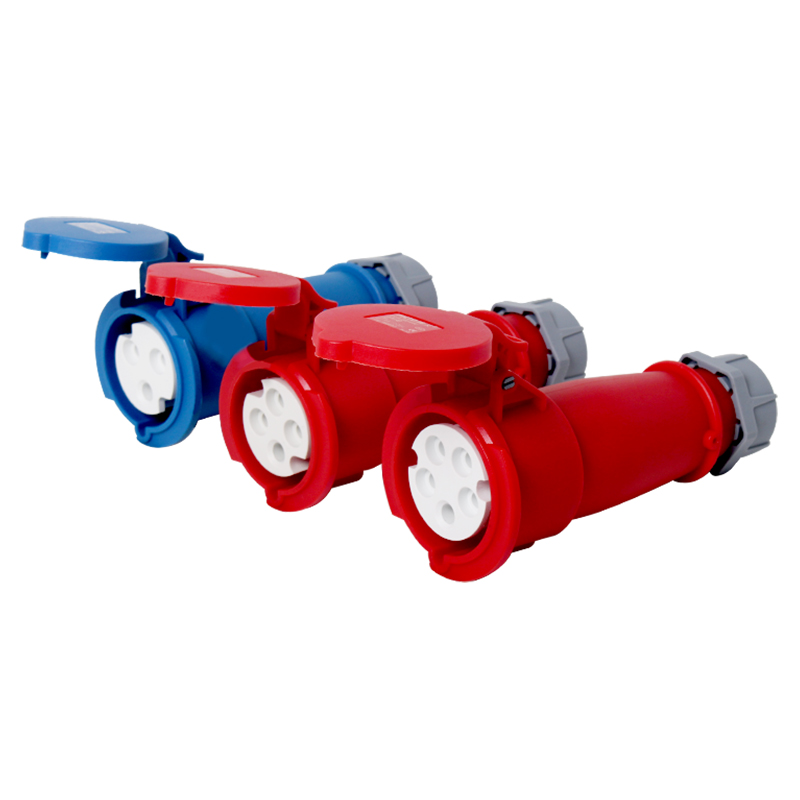 IP44 wasserdichter Industrie-Steckverbinder, männlicher und weiblicher Industrie-Flugzeugstecker und -steckdose, 3-polig, 4-polig, 5-polig, 16A und 32A