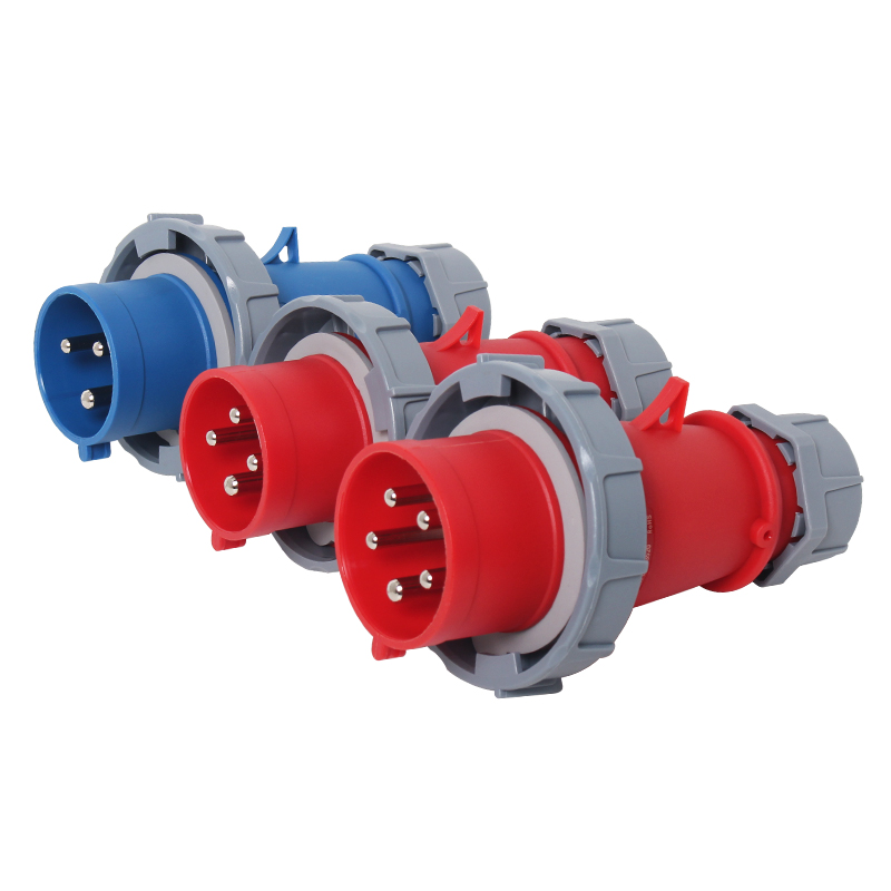 PHLTD Hochstrom IP67 wasserdichter industrieller Stecker und Steckdose, 3-polig, 4-polig, 5-polig, 63A/125A, männlicher und weiblicher Luftfahrtstecker