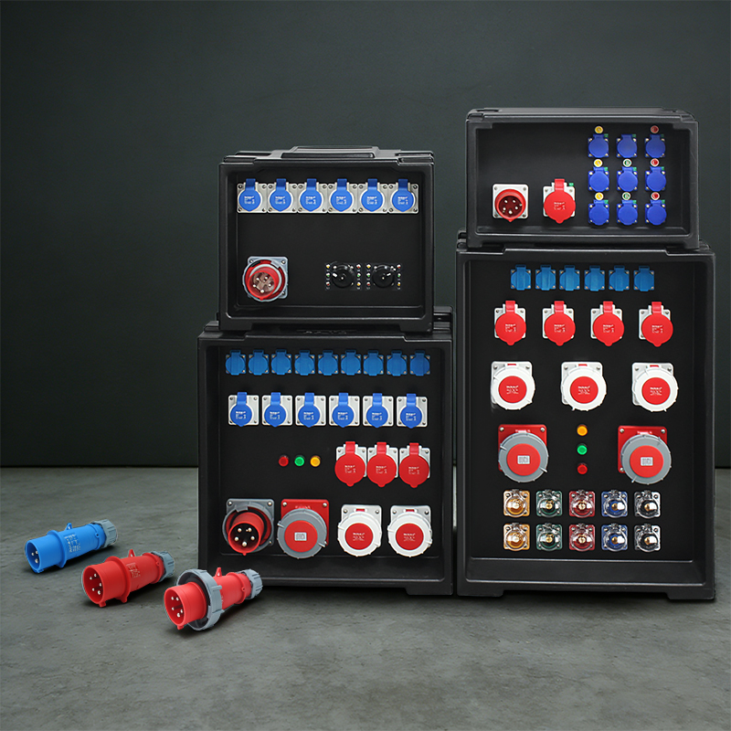 PHLTD-PE Bühnenlicht Stromversorgungskasten-Industrieprodukte Abbildung Hintergrund